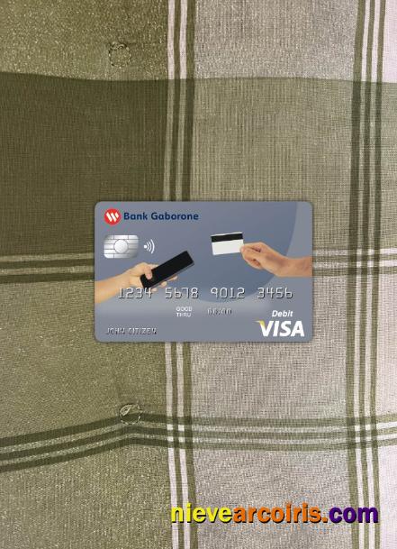 Botswana Bank Gaborone visa card photolook